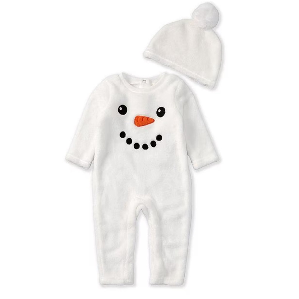Snowman Fleece Coverall 3m NWT